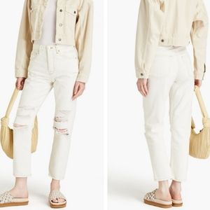 Frame Denim Le Original High Rise Straight Fit Distressed Jeans Size 26 NWT'S